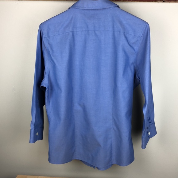 LL Bean blue shirt for women, Wrinkle Resistant, Size Woman US XS - Picture 3 of 8